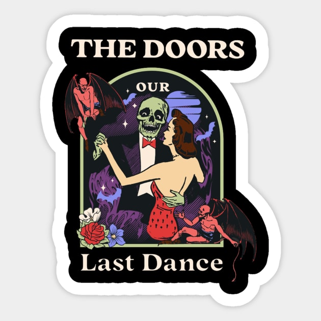 Our Last Dance The Doors Sticker by Elaia Loelya Art